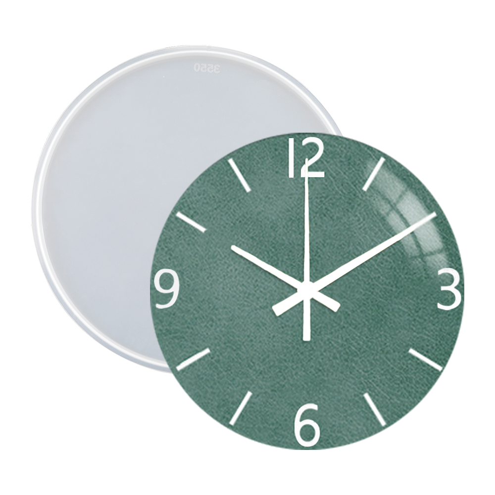 Resin Art Wallpaper - DM283 Round Roman Numerals Epoxy Resin
