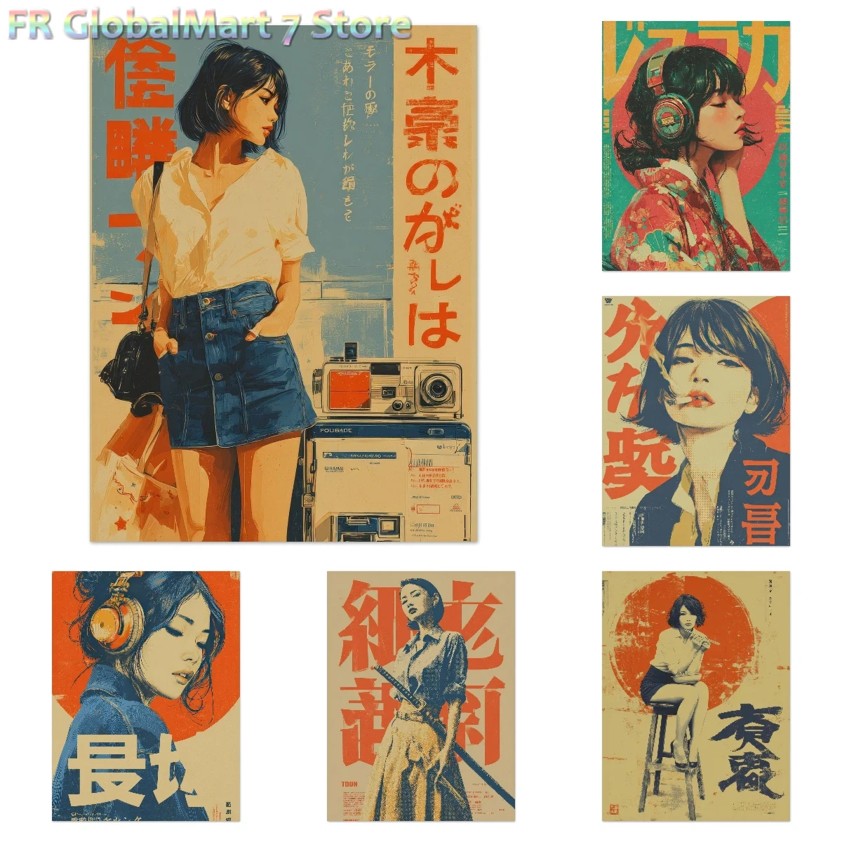 Diamond Painting Vintage Japan - Resin Art Wallpaper ulasan dan harga