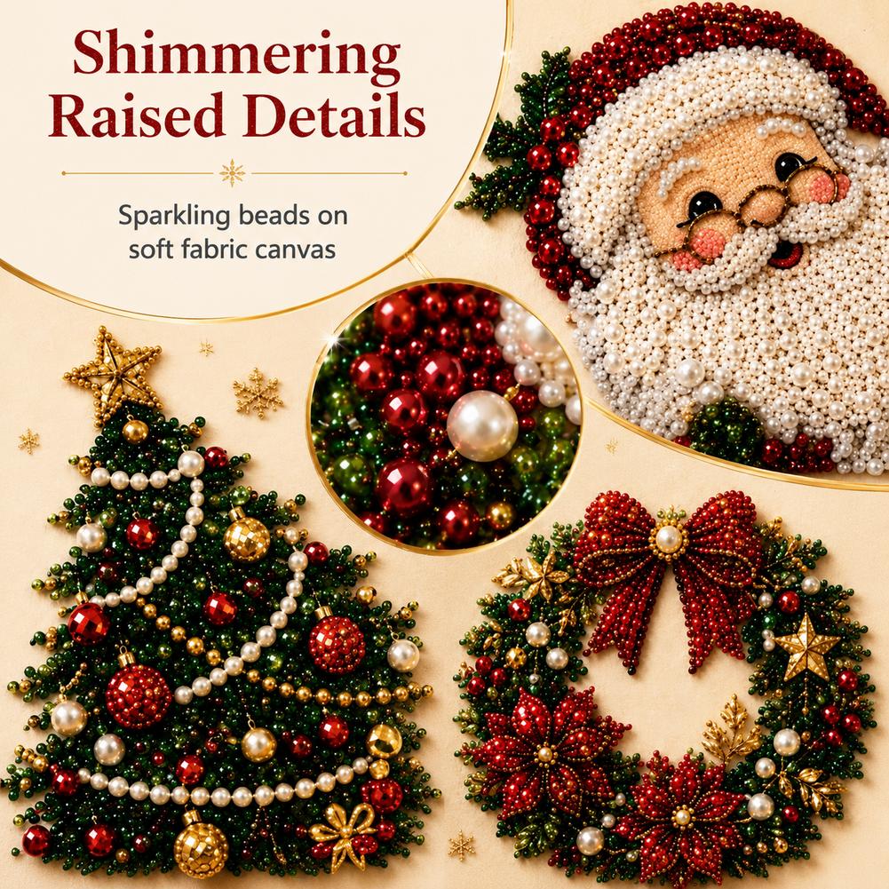 Christmas Santa Claus Pearl Ar - Resin Art Wallpaper ulasan dan harga