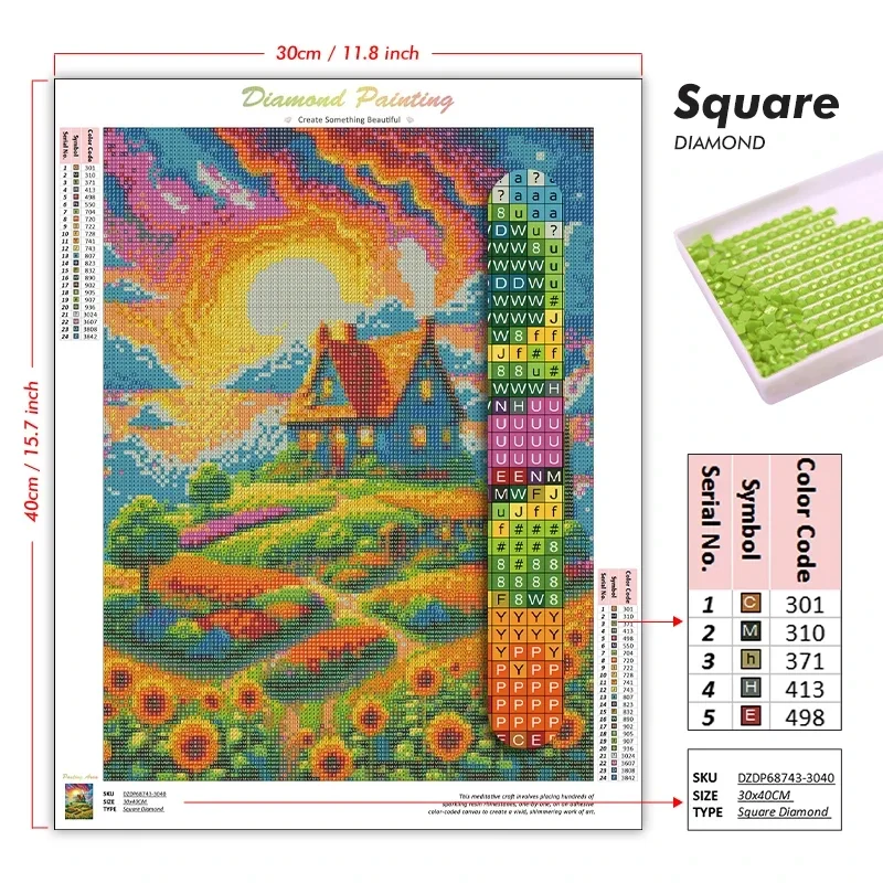 Christmas 5D Diamond Painting, - Resin Art Work ulasan dan harga
