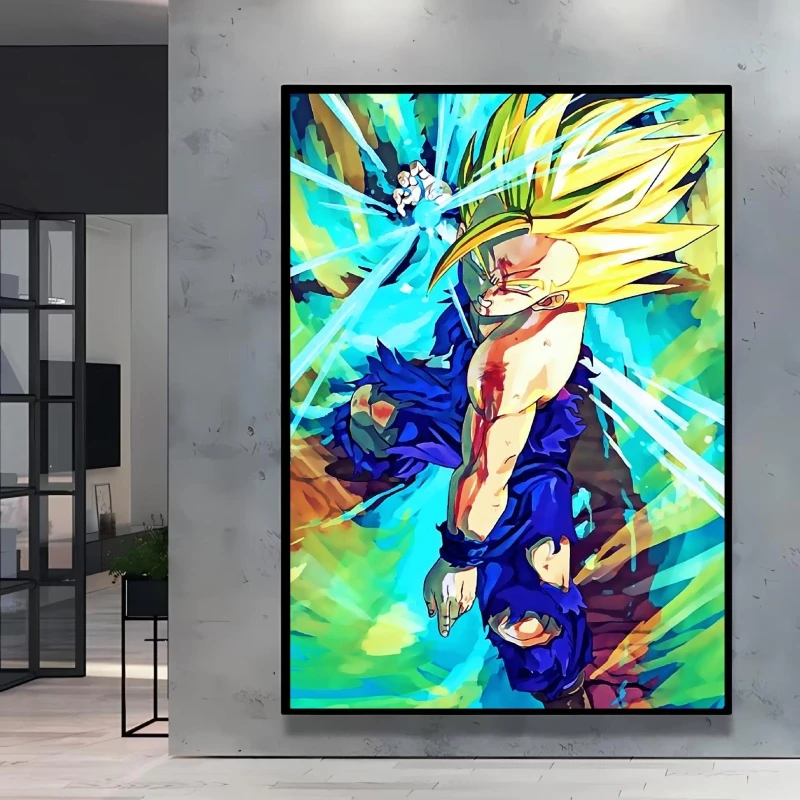 Dragon Ball Gohan Anime 5D Ful - Resin Art Wallpaper ulasan dan harga