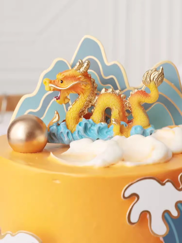 Chinese Style Happy Cake Toppe - Resin Art Alphabet ulasan dan harga