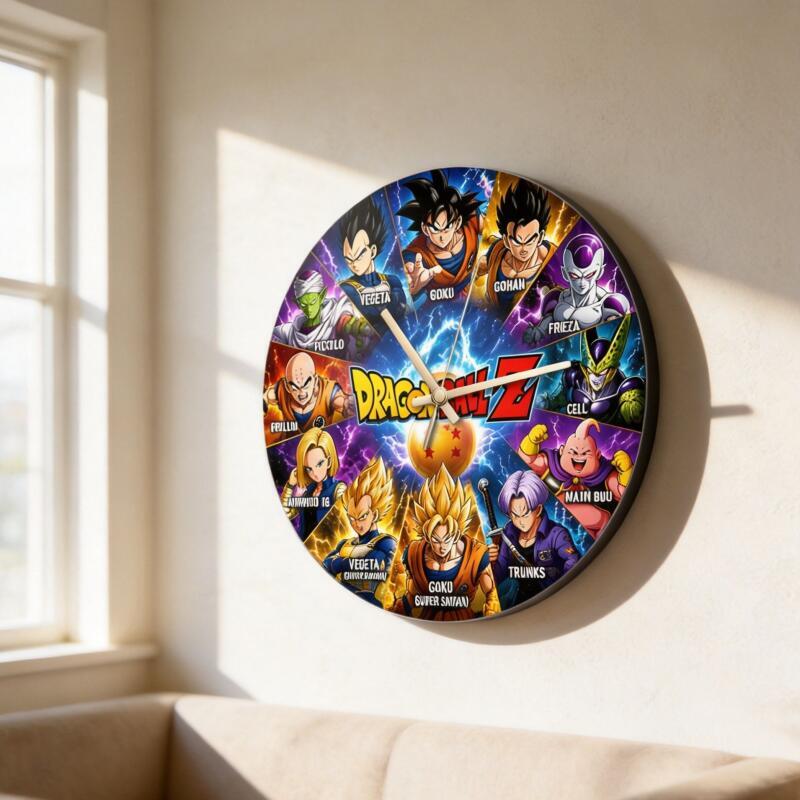 Dragon Ball Z Anime Round Wall - Resin Art Wallpaper ulasan dan harga