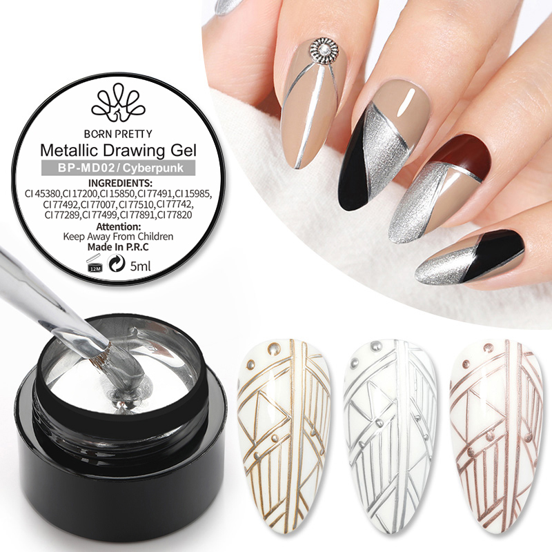 BORN PRETTY 5ml Metal Gel Nail - Resin Art Rose ulasan dan harga