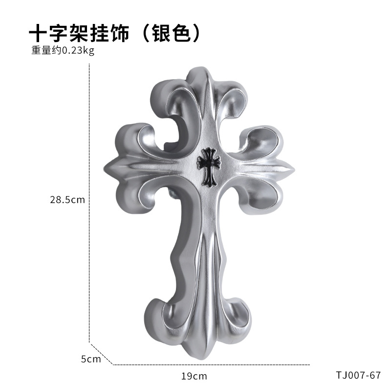 Retro Cross Wall Decor Gothic  - Resin Art Wallpaper ulasan dan harga