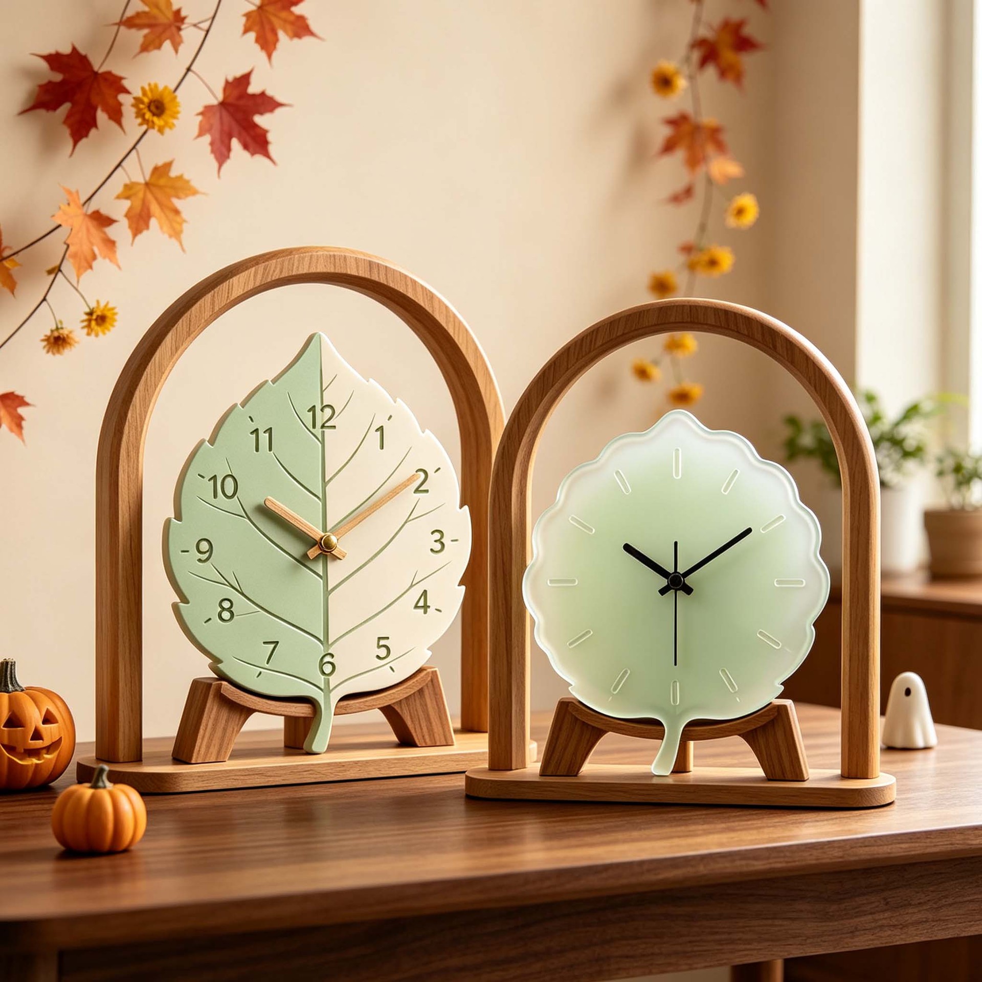 Clock Silicone Molds Leaf Vein - Resin Art Wallpaper ulasan dan harga