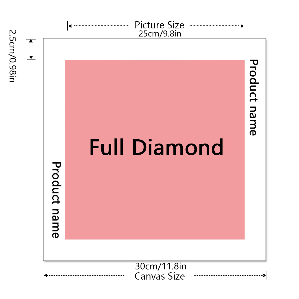 Frameless, Grandma Diamond Pai - Resin Art Wallpaper ulasan dan harga