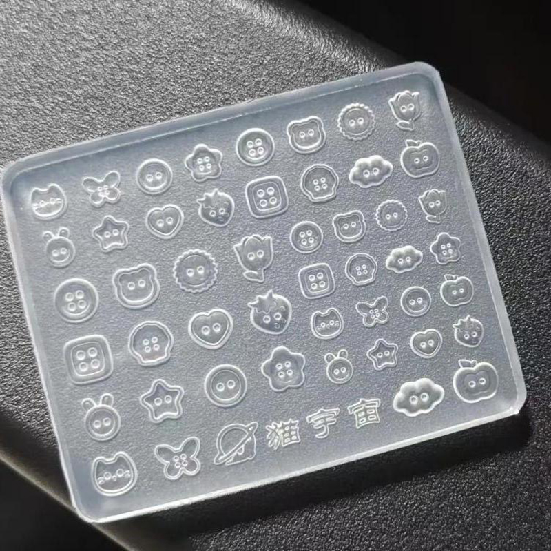 1pcs 3D Buttons Nail Art Silic - Resin Art Equipment ulasan dan harga