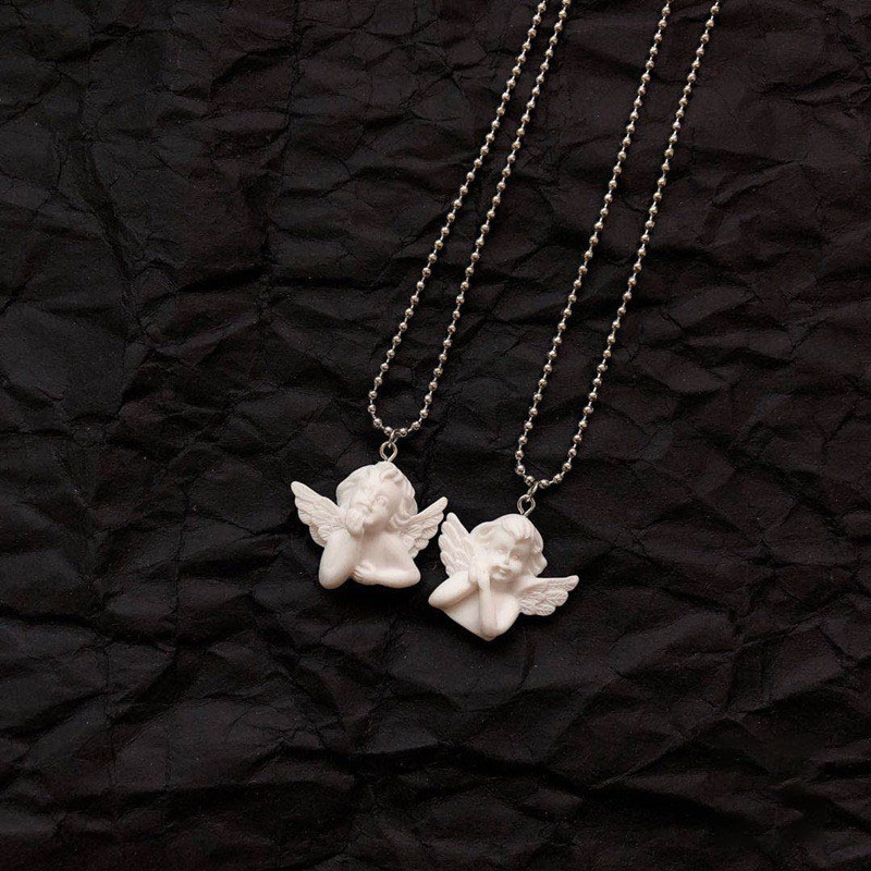 Cute Cupid Angel Pendant Stain - Resin Art Baby ulasan dan harga