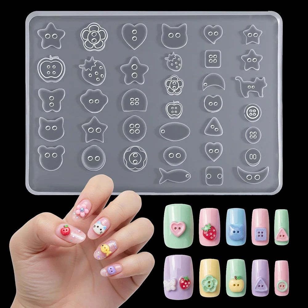 3D Silicone Gel Nail Art Molds - Resin Art Equipment ulasan dan harga