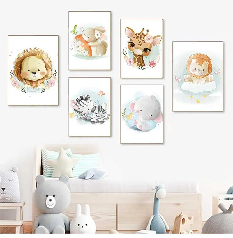 Cute Giraffe Lion Fox Rabbit Z - Resin Art Baby ulasan dan harga