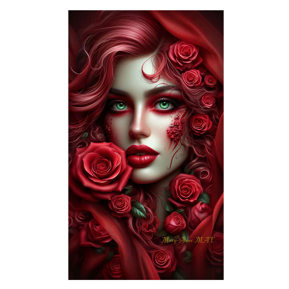 diy diamond painting Mysteriou - Resin Art Rose ulasan dan harga