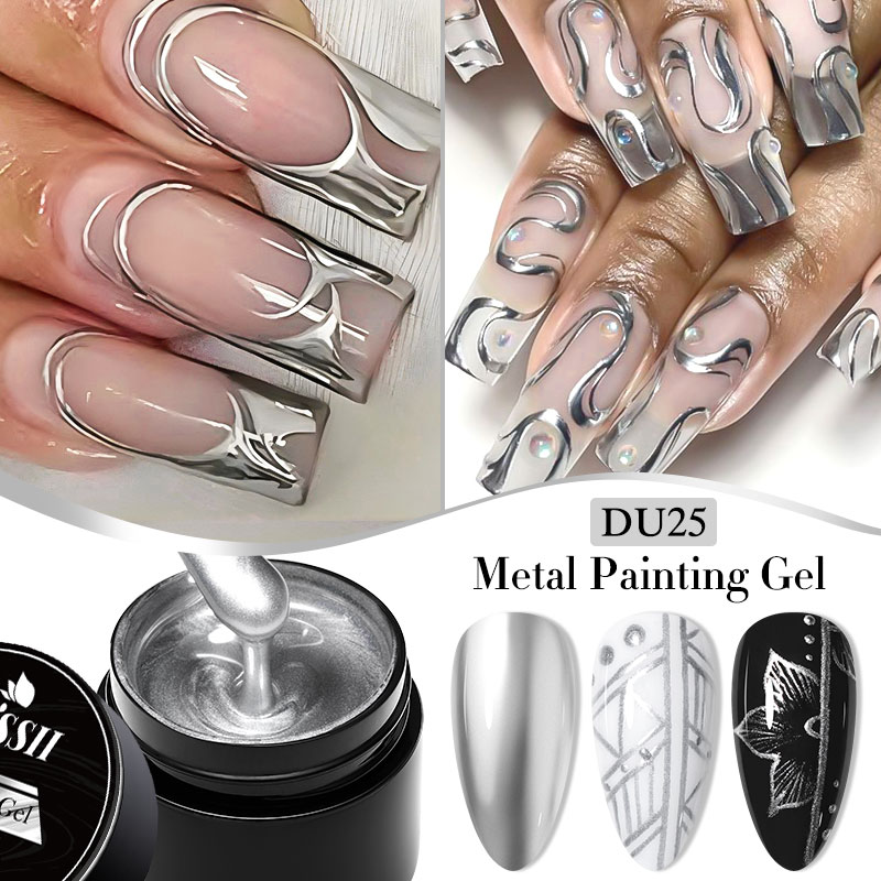 8ml Metal Painting Gel Nail Po - Resin Art Rose ulasan dan harga