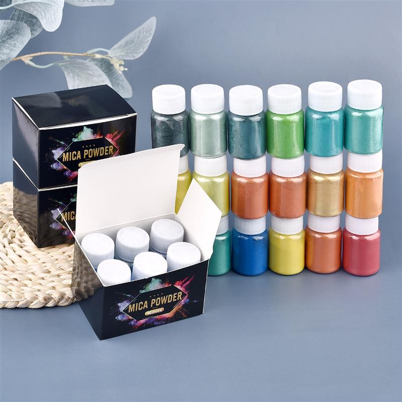 6 Pcs-Set Epoxy Resin Dye Mica - Resin Art Case ulasan dan harga