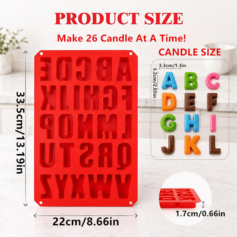 Alphabet Letter Silicone Candl - Resin Art Alphabet ulasan dan harga