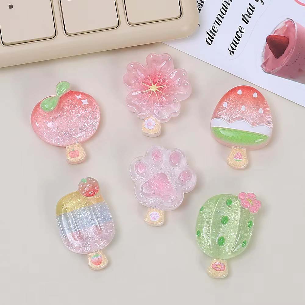 10pcs Kawaii Transparent Summe - Resin Art Case ulasan dan harga